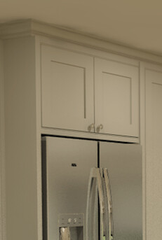 2 Door Fridge Top Cabinet