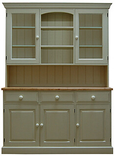 5' Painted Semi Glazed Dresser, Width: 5'
