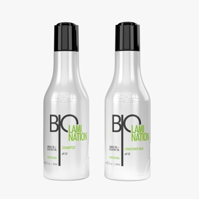 Kit Champú ph 5 Vol. 300 ml + Acondicionador Biolamination  Vol.300 ml