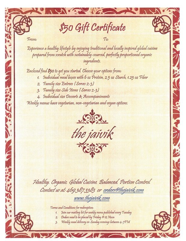 Gift Certificate - Silver
