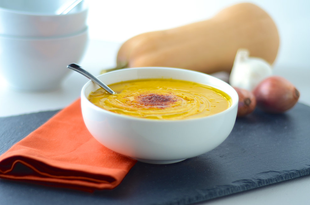 Curried Roasted Butternut Squash Soup