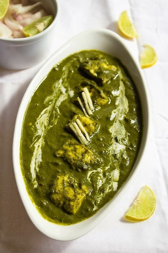 Hara Masala (Pureed Spinach)  Paneer (GF)