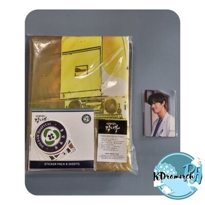 [ONHAND] Dr. Romantic 3 Official Goods Fabric Poster + Sticker Pack 8 Sheet + Ahn Hyo Seop Photocard