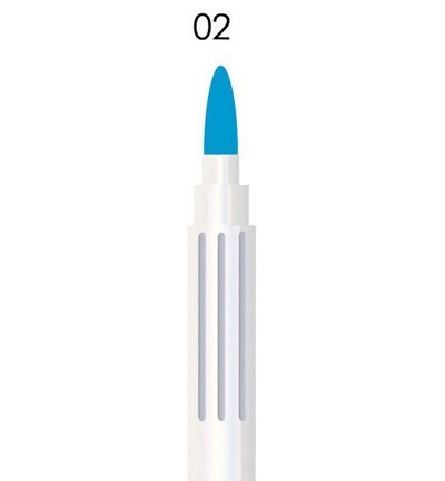 Permanent marker licht blauw
