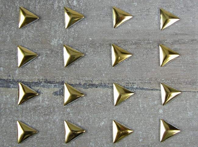 Cristal individual metal gold sticker