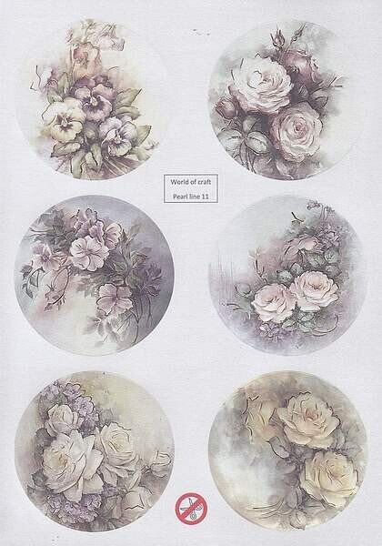 Stansvel World of craft pearl line bloemen