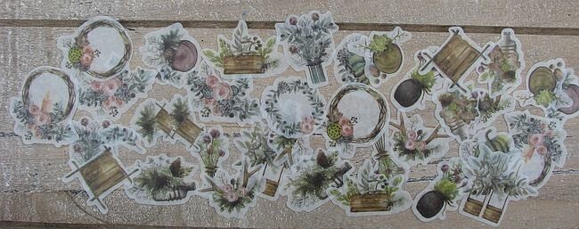 Mini stickers Romantic flowers