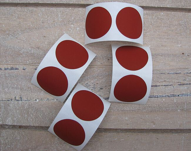Kras stickers rood 8 pcs