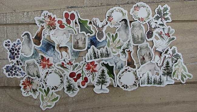 Mini stickers forest mist