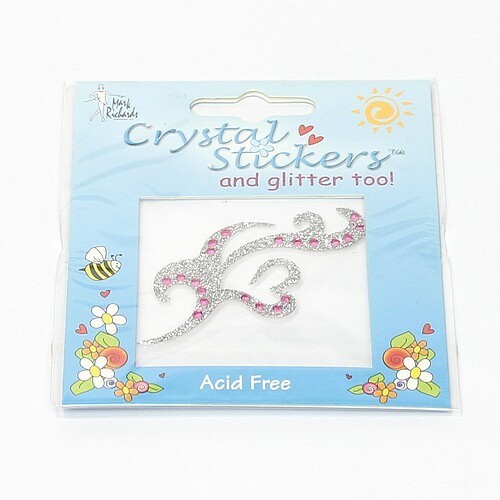 Cristal glitter stickers swirl
