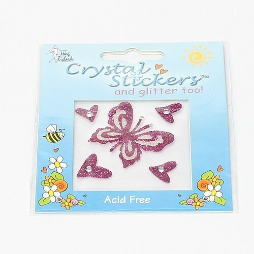 Cristal glitter stickers butterfly