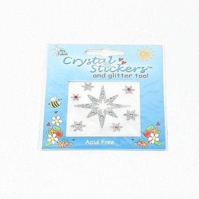 Cristal glitter stickers stars