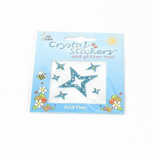 Cristal glitter stickers stars