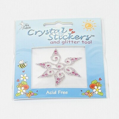 Cristal glitter stickers star