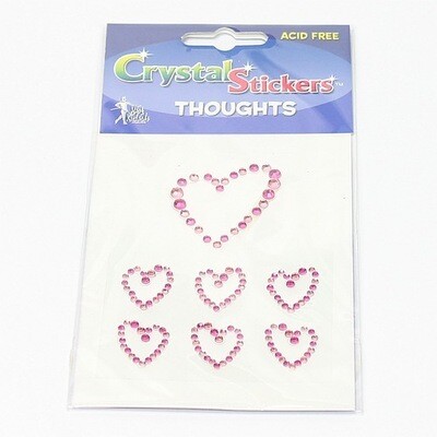 Cristal stickers hearts