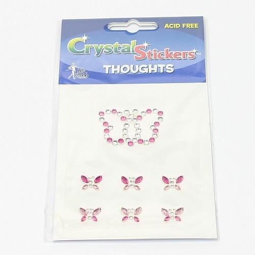 Cristal stickers butterfly