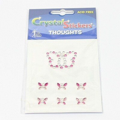 Cristal stickers butterfly