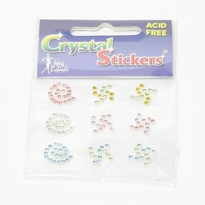 Cristal stickers swirls