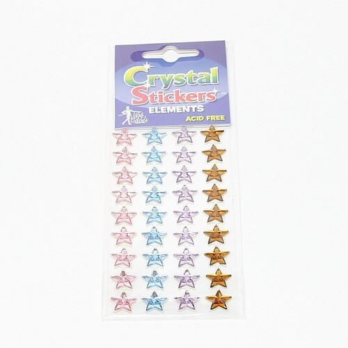 Cristal stickers elements stars
