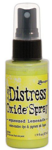 Distress oxide spray squeezed lemonade