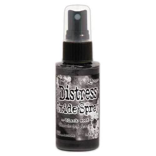 Distress oxide spray black soot