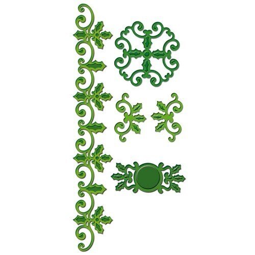 Spellbinders Holly accents