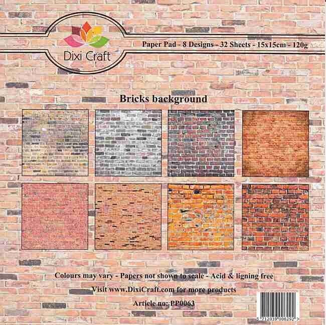 Dixi paperpad bricks background