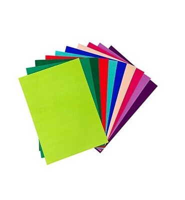 Fluweelpapier intensieve kleuren