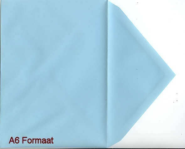 enveloppen A6 babyblauw 10x