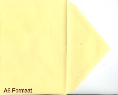 enveloppen A6 geel 10x