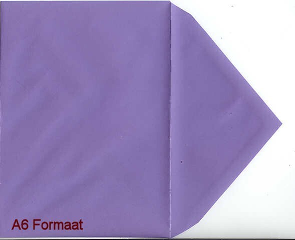 enveloppen A6 lilla 10x