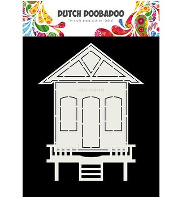 Dutch Doobadoo card art huisje A5