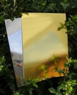 A5 card paper gold/silver 2x5 sheets