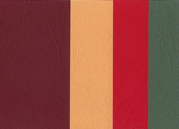 A5 card paper leather look warm colours 10 sheets