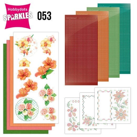 Hobbydots Sparkles exotic flowers