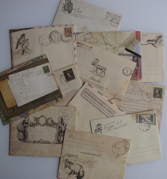 Enveloppen vintage 12 pcs