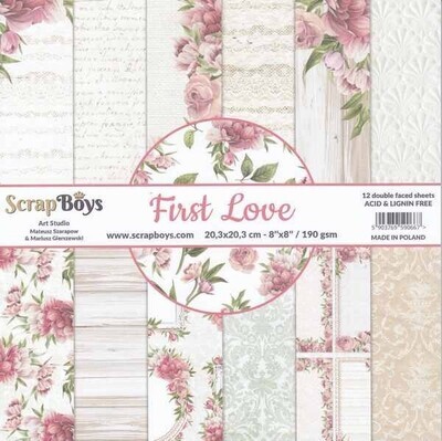 Scrapboys paperpad First love 20.3 x 20.3