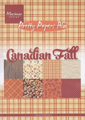 Pretty paper bloc canadian fall