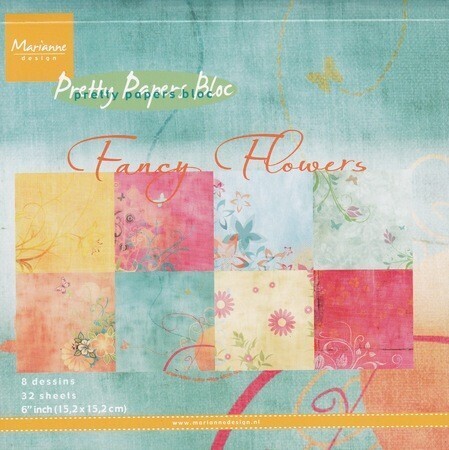 Pretty Paper Bloc fancy flowers 15 x 15