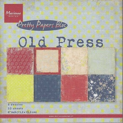 Pretty Paper Bloc Old Press 15x15