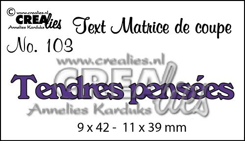 Crealies stans Tendres pensées