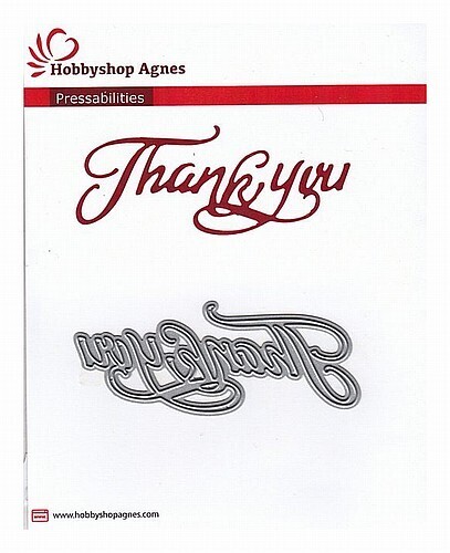 Cutting die Thank you
