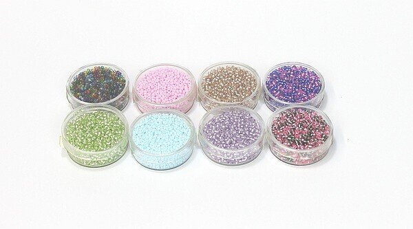 Perlenset 2,6 mm Rocailles Mix
