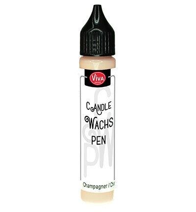 Kaarsen wax pen champagne