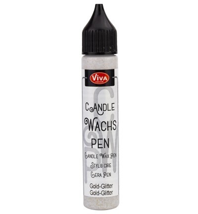 Kaarsen wax pen goud glitter