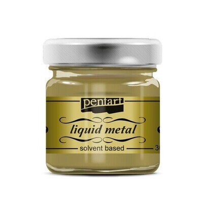Liquid metal paint gold