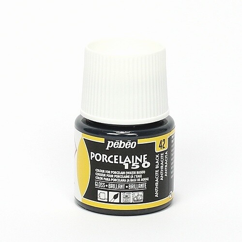 Porcelain paint Pebeo  gloss Anthracite