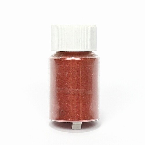 Pigment poeder parelmoer rood koper donker