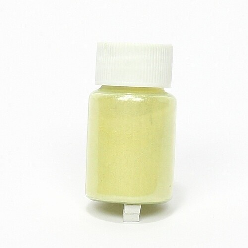 Pigment poeder parelmoer licht geel