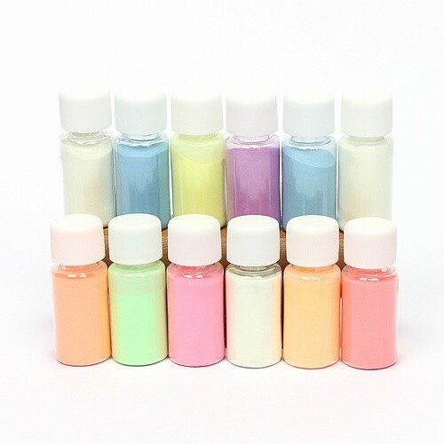 Glow in the dark poeder 12 colors